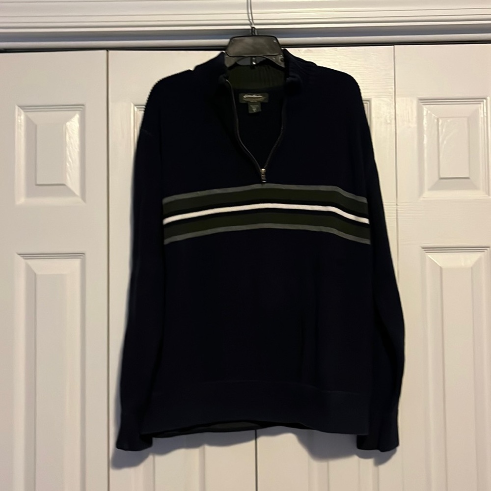 Eddie Bauer quarter zip up sweater